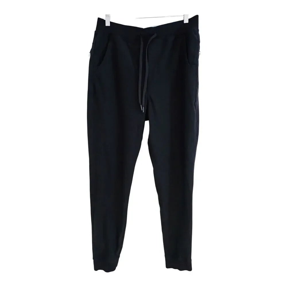 Birddogs Lined Joggers XL Black Tiger Woulds Slim Fit Stretch Ribbed Cuff Pants